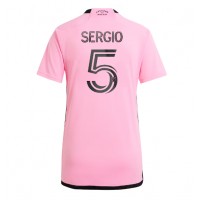 Camiseta Inter Miami Sergio Busquets #5 Primera Equipación para mujer 2024-25 manga corta